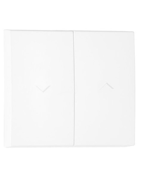 Tecla doble interruptor de persianas Efapel 50613 T BR Apolo 5000 blanco