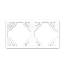 Marco 2 elementos horizontal Efapel 50921 T BR Apolo 5000 blanco