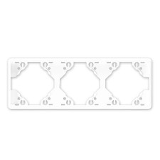 Marco blanco triple horizontal Efapel 50931 T BR Apolo 5000