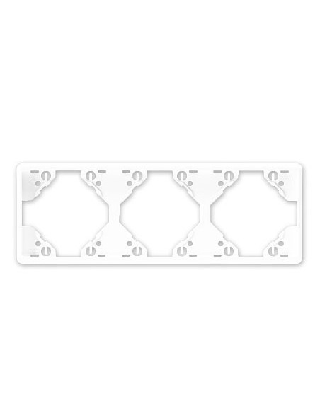 Marco blanco triple horizontal Efapel 50931 T BR Apolo 5000
