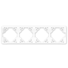 Marco 4 elementos horizontal Efapel 50941 T BR Apolo 5000 blanco