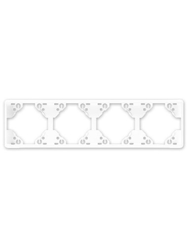 Marco 4 elementos horizontal Efapel 50941 T BR Apolo 5000 blanco