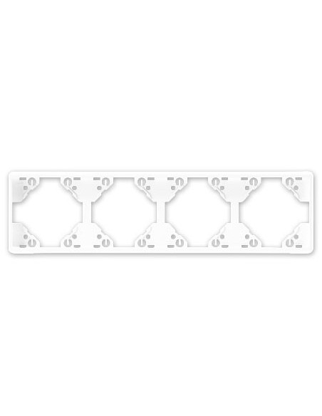Marco 4 elementos horizontal Efapel 50941 T BR Apolo 5000 blanco
