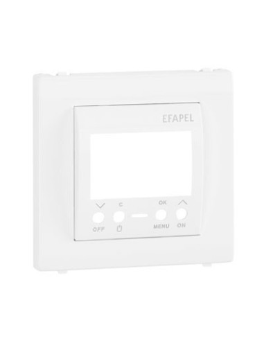 Tapa interruptor horario digital 1 circuito Efapel 50743 T BR Apolo 5000 blanco