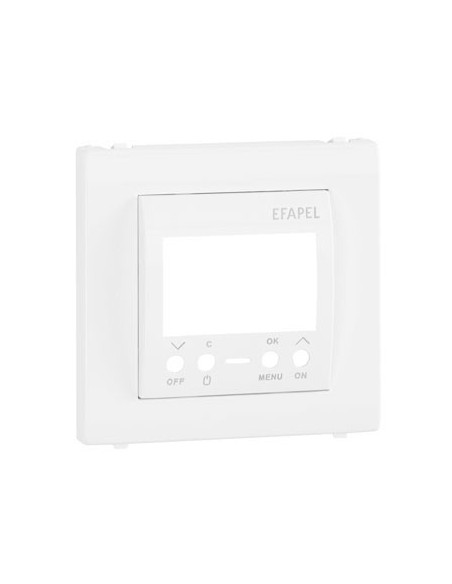 Tapa interruptor horario digital 1 circuito Efapel 50743 T BR Apolo 5000 blanco