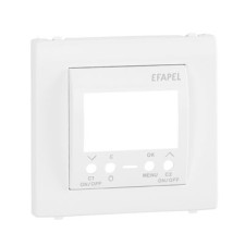 Tapa blanca para interruptor horario digital 2 circuitos Efapel 50744 T BR Apolo 5000