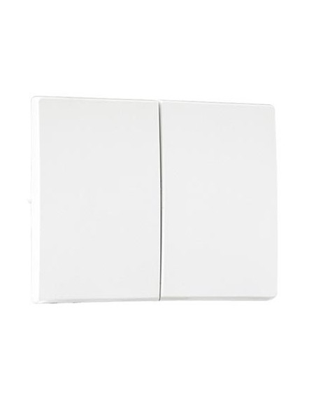 Tecla doble interruptor Efapel 70611 T BR Sirius 70 blanco