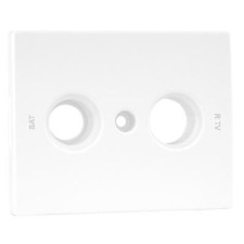 Tapa toma televisión satélite Efapel Sirius 70 blanco 70686 T BR