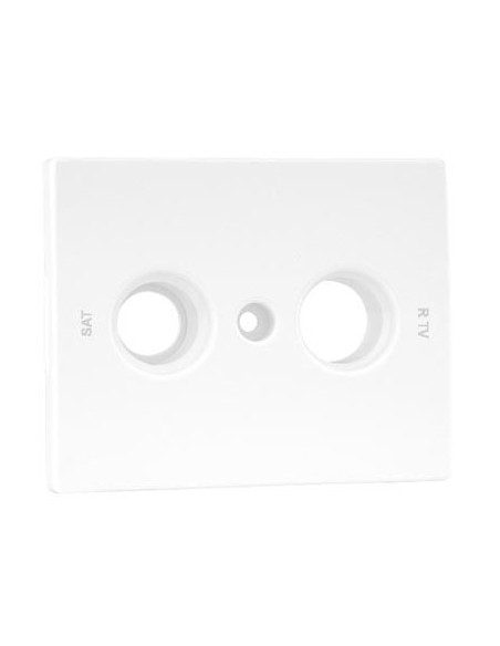 Tapa toma televisión satélite Efapel Sirius 70 blanco 70686 T BR