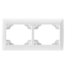 Marco blanco de 2 elementos Efapel Sirius 70 70921 T BR