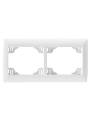 Marco blanco de 2 elementos Efapel Sirius 70 70921 T BR