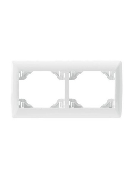 Marco blanco de 2 elementos Efapel Sirius 70 70921 T BR