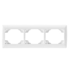 Marco de 3 elementos Efapel Sirius 70 color blanco 70931 T BR