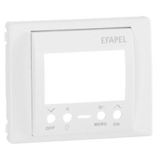 Tapa interruptor horario digital 1 circuito Efapel Sirius 70 blanco 70743 T BR