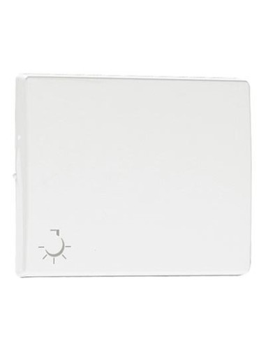 Tecla pulsador con símbolo de luz Efapel Sirius 70 blanco 70607 T BR