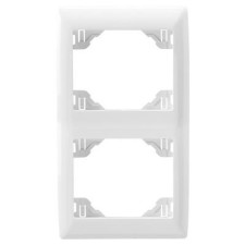 Marco doble vertical Efapel Sirius 70 color blanco 70922 T BR