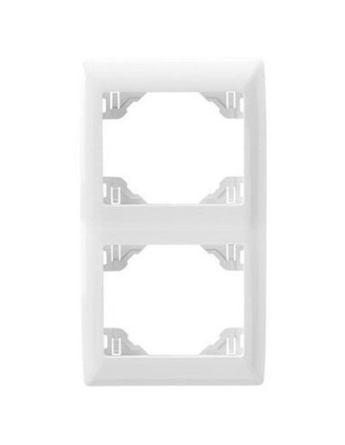 Marco doble vertical Efapel Sirius 70 color blanco 70922 T BR