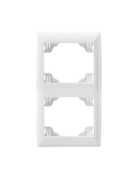Marco doble vertical Efapel Sirius 70 color blanco 70922 T BR