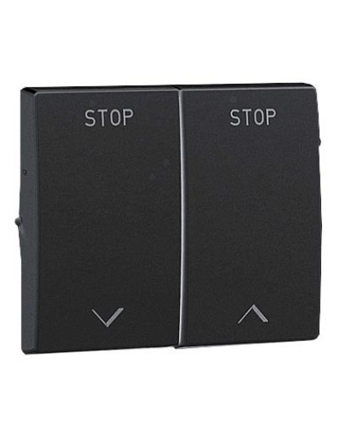 Tecla para doble interruptor de persianas Efapel Sirius 70 antracita 70613 T AT