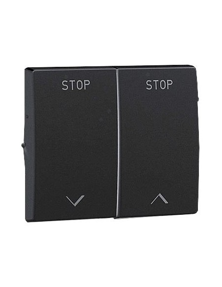Tecla para doble interruptor de persianas Efapel Sirius 70 antracita 70613 T AT