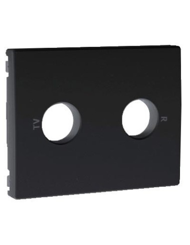 Tapa toma de televisión satélite Efapel Sirius 70 antracita 70686 T AT