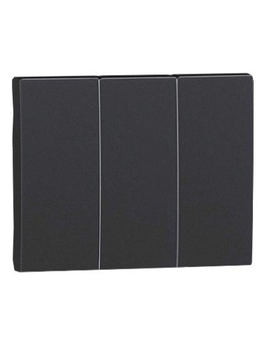 Tecla para triple interruptor Efapel Sirius 70 antracita 70661 T AT