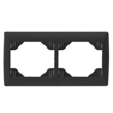 Marco embellecedor doble Efapel 70921 T AT Sirius 70 antracita