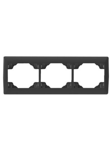 Marco de 3 elementos Efapel 70931 T AT antracita Sirius 70