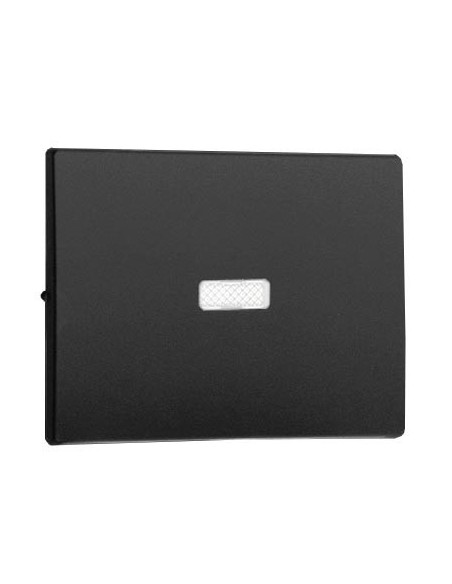 Tecla antracita para interruptor conmutador con piloto Efapel 70602 T AT Sirius 70