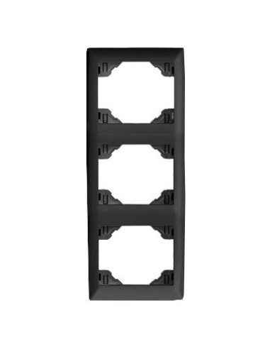 Marco de 3 elementos vertical Efapel 70932 T AT Sirius 70 antracita