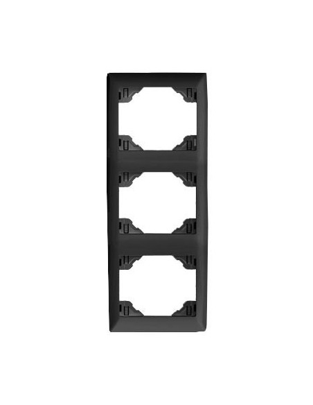 Marco de 3 elementos vertical Efapel 70932 T AT Sirius 70 antracita