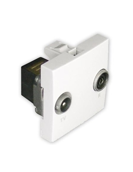 Toma antena R-TV intermedia Efapel 45564 S BR Quadro 45 color blanco