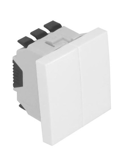 Doble Interruptor persianas Efapel 45293 SBR Quadro 45 color blanco