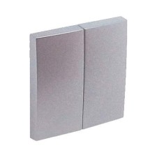 Tecla doble cruzamiento Efapel 90614 T AL Logus 90 aluminio