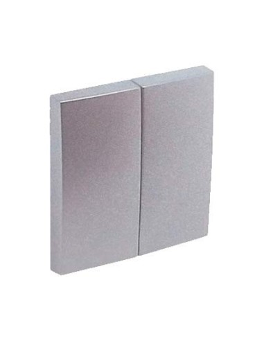 Tecla doble cruzamiento Efapel 90614 T AL Logus 90 aluminio