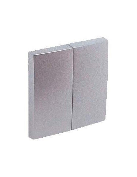 Tecla doble cruzamiento Efapel 90614 T AL Logus 90 aluminio