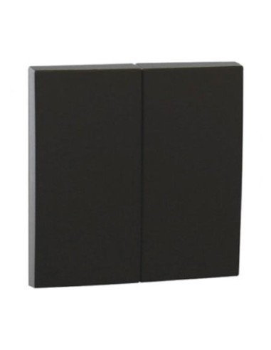 Tecla doble cruzamiento Efapel Logus 90 90614TPM negro mate