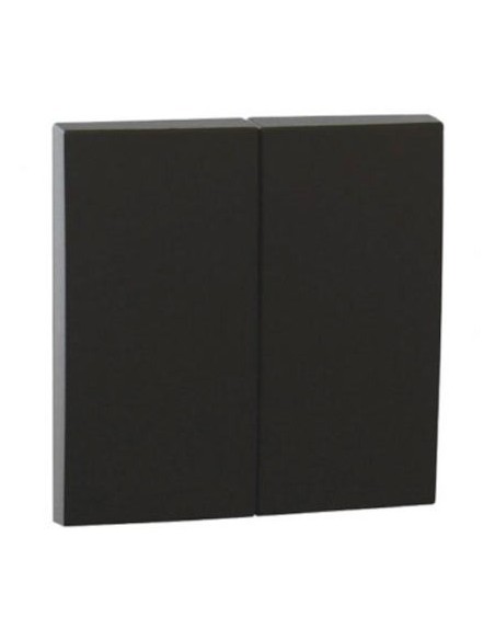 Tecla doble cruzamiento Efapel Logus 90 90614TPM negro mate