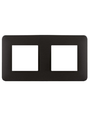 Marco 2 elementos negro mate Efapel Latina 42920 T PM