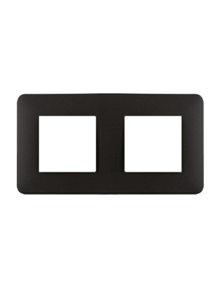 Marco 2 elementos negro mate Efapel Latina 42920 T PM