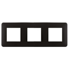 Marco 3 elementos negro mate Efapel Latina 42930 T PM