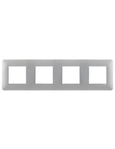 Marco 4 elementos aluminio Efapel Latina 42940 T AL