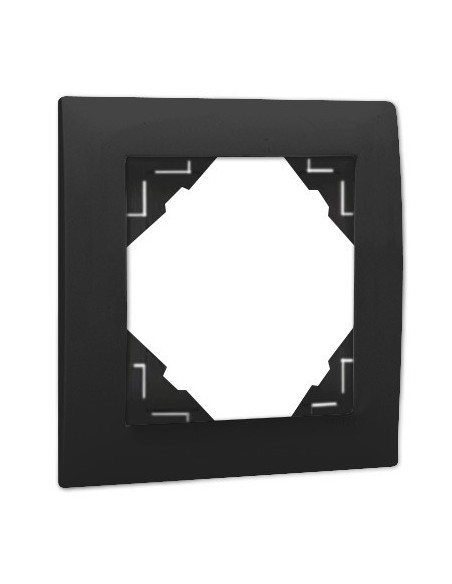 Marco 1 elemento Negro Mate Efapel 90910t pm Logus 90