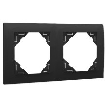 Marco 2 elementos Negro Mate Efapel 90920t pm Logus 90