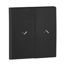 Tecla doble persianas Negro Mate Efapel Logus 90 90613t pm