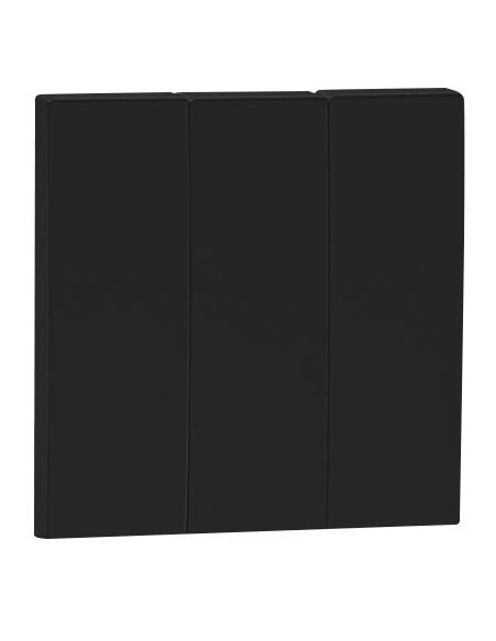 Tecla triple Efapel Negro Mate 90661t pm Logus 90