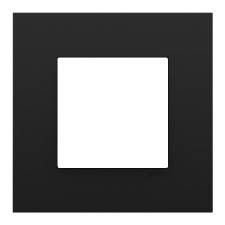 Marco simple Efapel 45910 T PM Quadro 45 negro mate