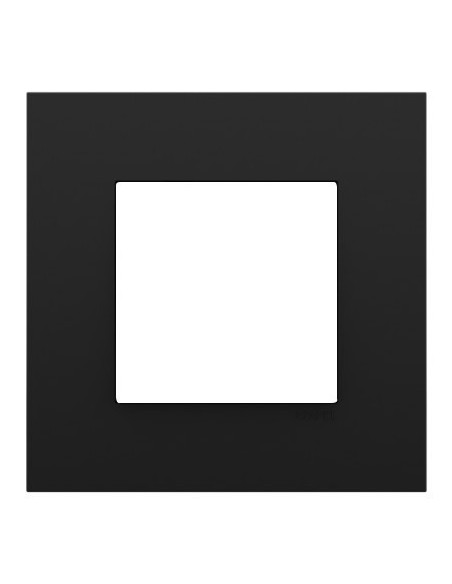 Marco simple Efapel 45910 T PM Quadro 45 negro mate
