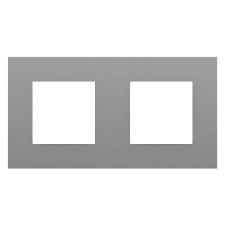 Marco doble Efapel 45920 T AL Quadro 45 color aluminio