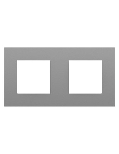 Marco doble Efapel 45920 T AL Quadro 45 color aluminio